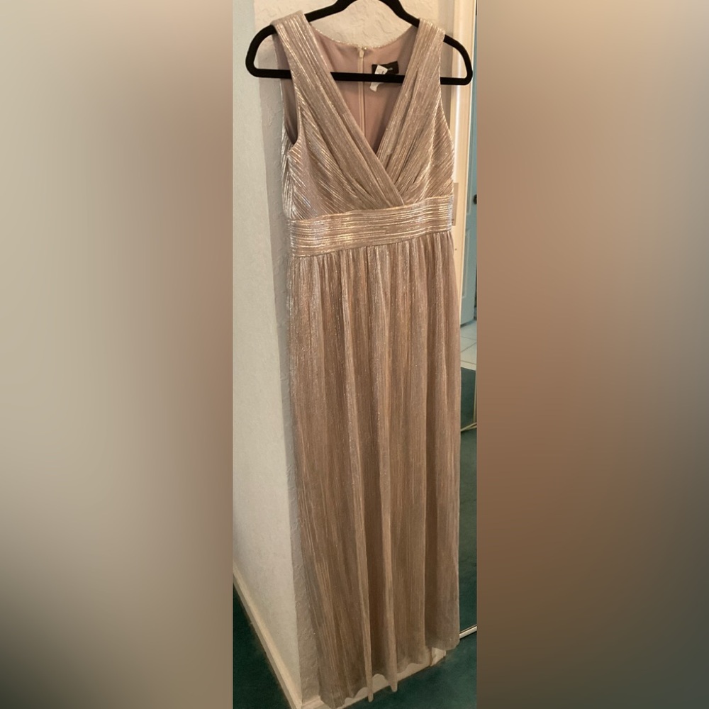 Beautiful shimmery gold Dress.  Brand new with tags in size 6